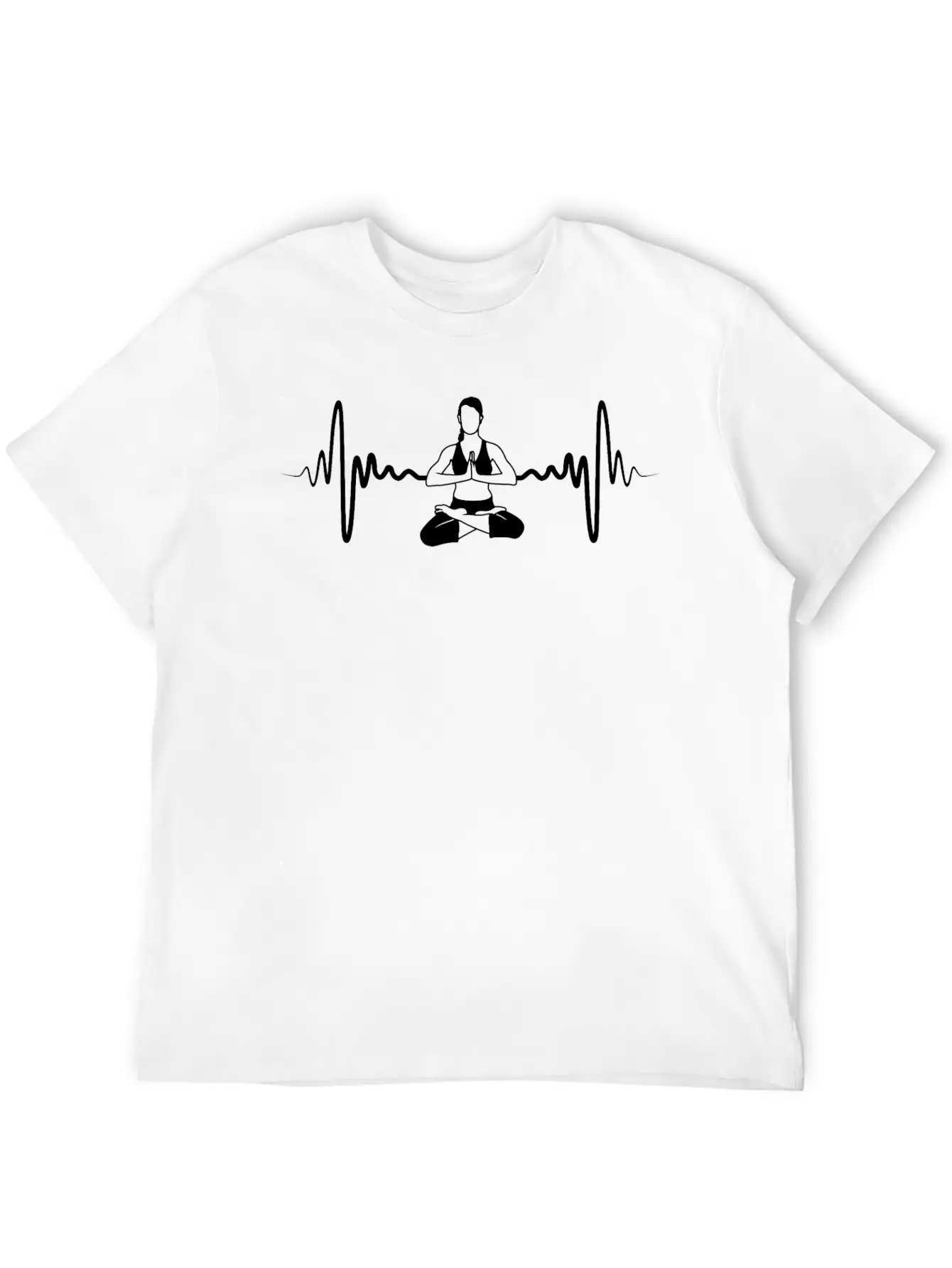 Yogini Pulse Line Stylish Everyday T-Shirt – Unisex Basic Cotton Tee