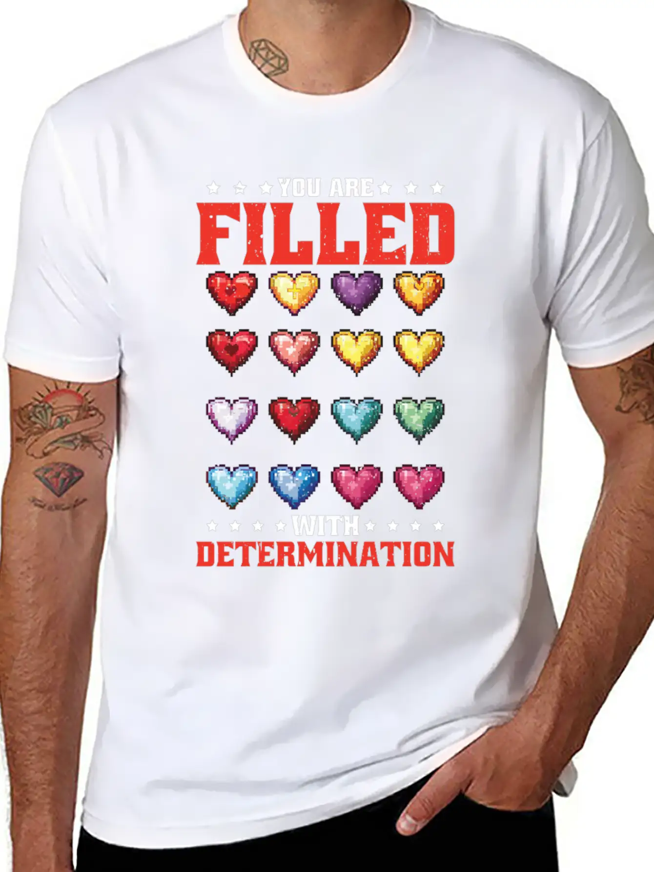 You Are Filled With Determination 26 Basic Graphic T-Shirt – Daily Comfort In Soft Cotton