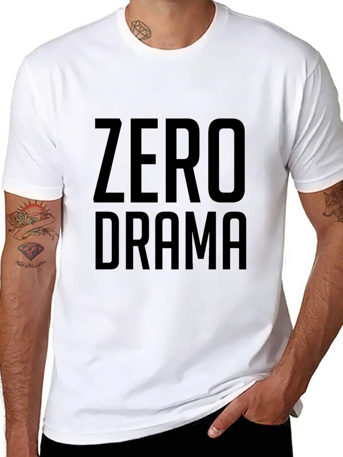 Zero Drama Classic Cotton Tee – Unisex Comfort For Any Season