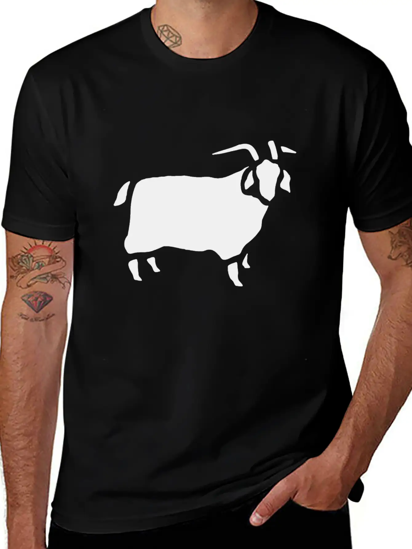 Zoo Animal Goat Vector Unisex Casual T-Shirt – Clean Design For Daily Comfort