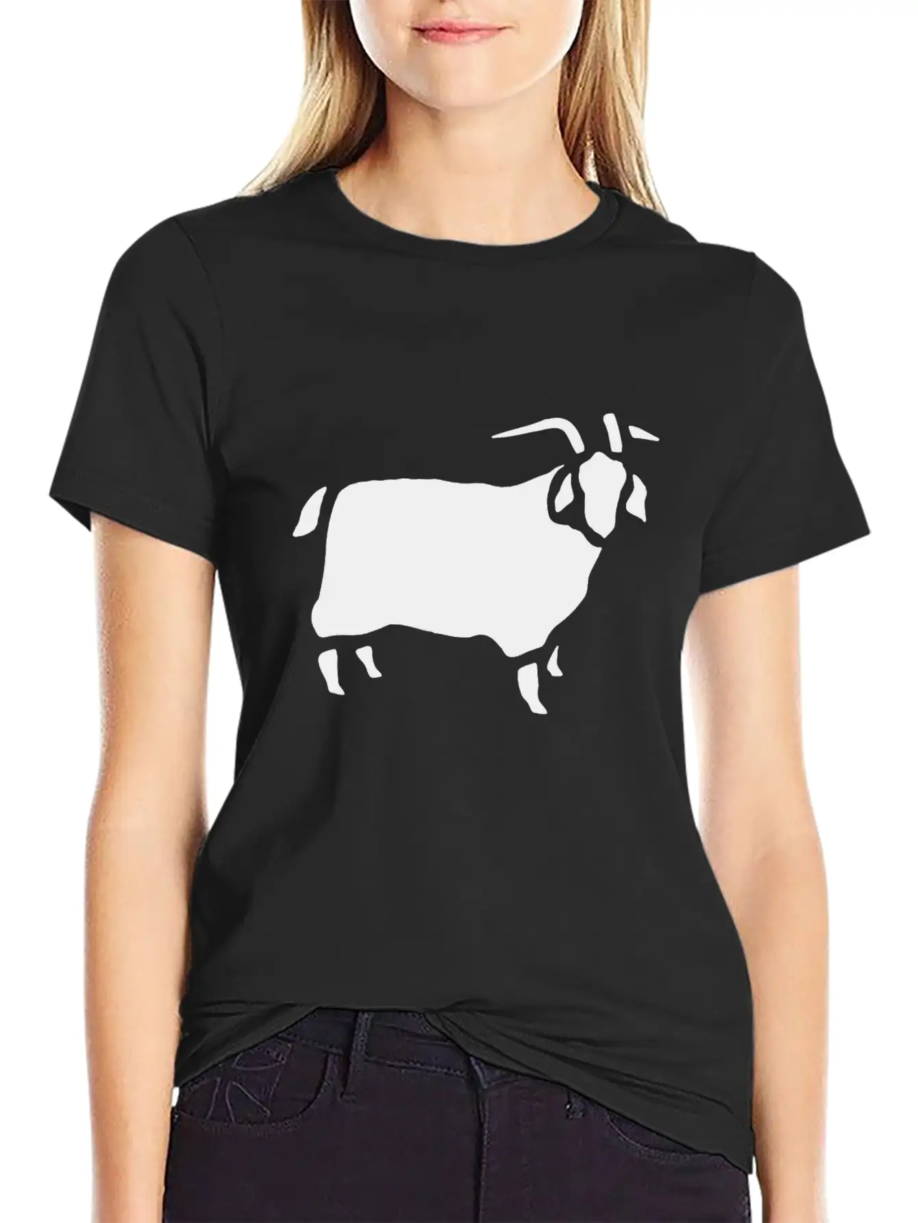 Zoo Animal Goat Vector Unisex Casual T-Shirt – Clean Design For Daily Comfort