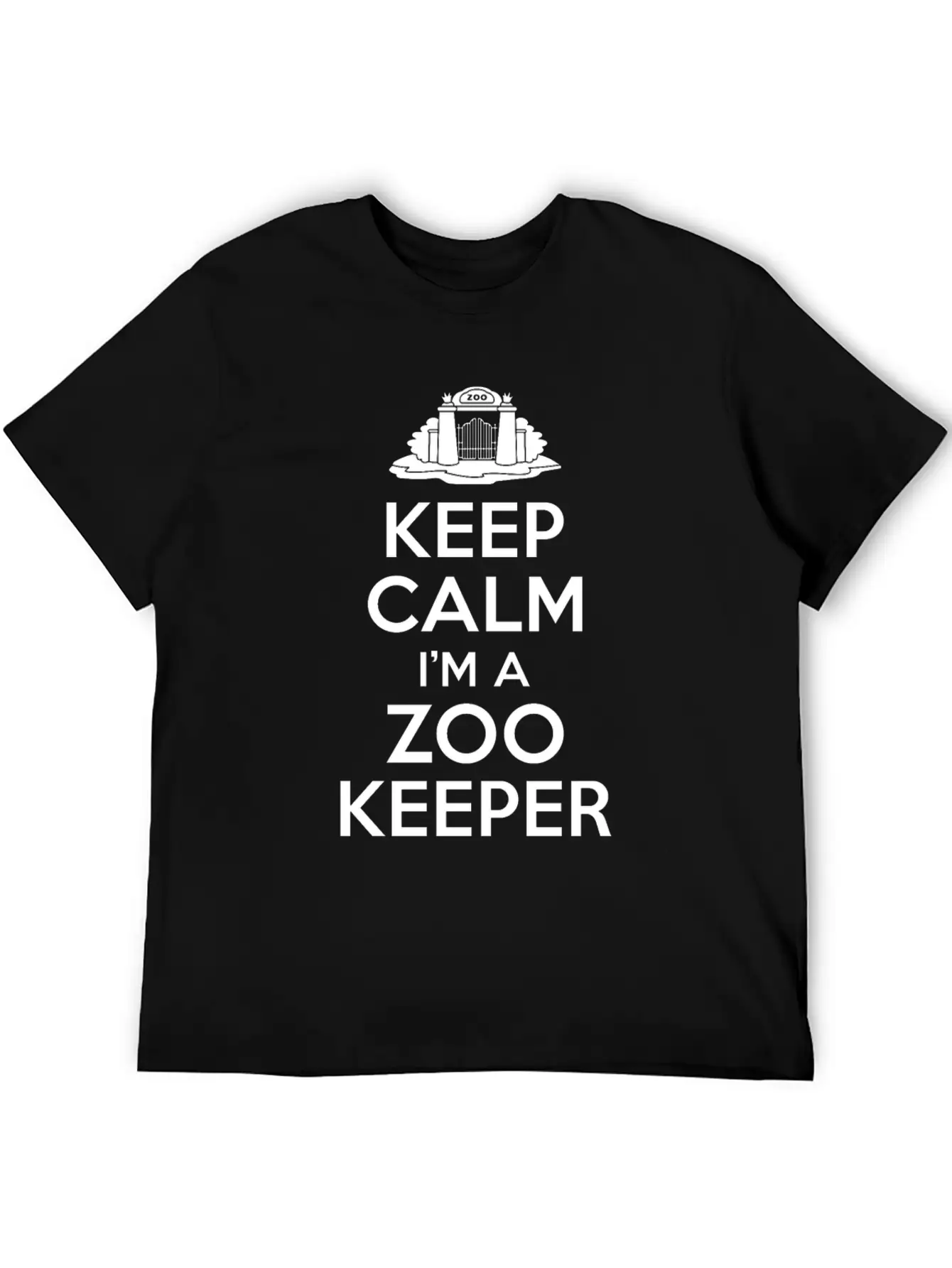 Zoo Keeper Keep Calm Basic Graphic T-Shirt – Daily Comfort In Soft Cotton